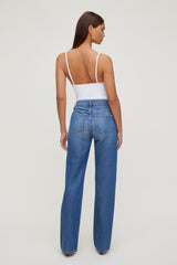 Dynamite Outlet | Lace Trim Bodysuit White