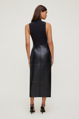 Dynamite Outlet | Sculpt Mock Neck Sleeveless Bodysuit Black