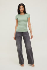 Dynamite Online | Rumi Crewneck T Shirt Green