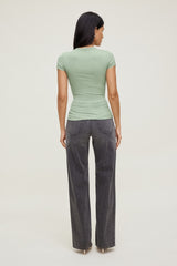 Dynamite Online | Rumi Crewneck T Shirt Green
