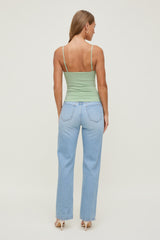 Dynamite Discount | Twisted Cami Top Green