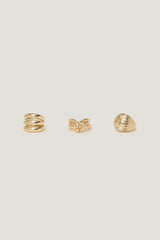 Dynamite Website Shop | 3-Pack Chunky Rings Yellow