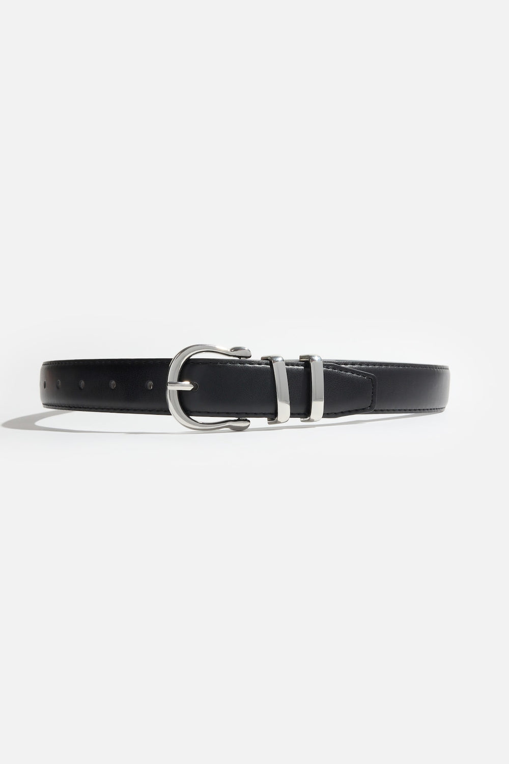 Dynamite US | Classic Faux Leather Belt Black