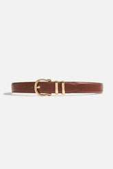 Dynamite Online | Classic Faux Leather Belt Brown