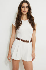 Dynamite Online | Classic Faux Leather Belt Brown