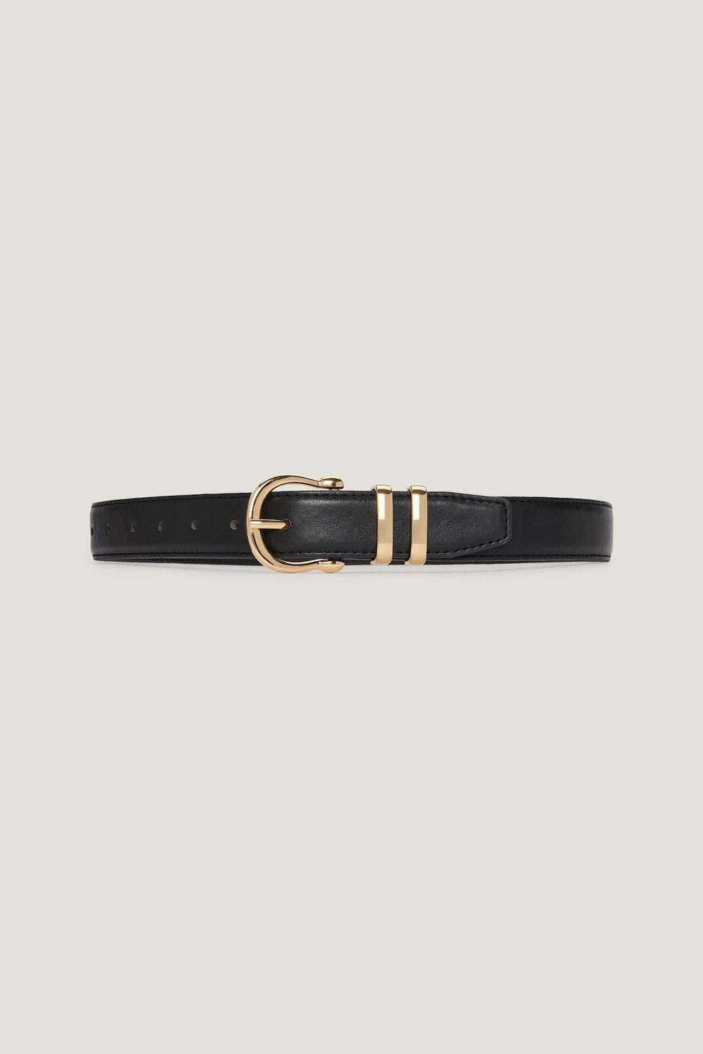 Dynamite US | Classic Faux Leather Belt Black