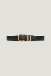 Dynamite US | Classic Faux Leather Belt Black