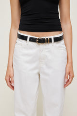 Dynamite US | Classic Faux Leather Belt Black