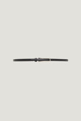 Dynamite On Sale | Oval Skinny Faux Leather Belt Black