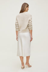Dynamite Discount | Rebecca Crewneck Cardigan Gray