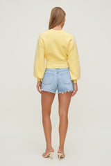 Dynamite US | Balloon Sleeve Sweater Yellow