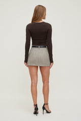Dynamite Discount | Rumi Long Sleeve T Shirt Brown