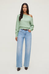 Dynamite US | Lola Off Shoulder Sweater GREEN