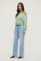 Dynamite US | Lola Off Shoulder Sweater GREEN