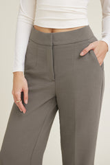 Dynamite On Sale | Yasmin Airflow Straight Leg Pants Brown