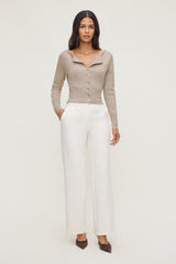 Dynamite Outlet | Pintuck Straight Leg Pants Beige