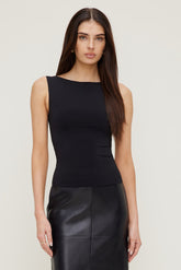 Dynamite Store | Nola Sculpt Tank Top Black