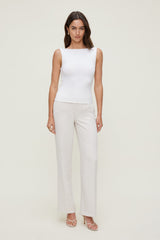 Dynamite Website Shop | Nola Sculpt Tank Top White