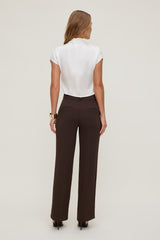 Dynamite Discount | Camelia Airflow Clean Straight Leg Pants Brown