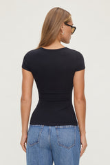 Dynamite US | Rumi Crewneck T Shirt Black