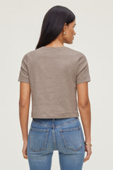 Dynamite Website Shop | Everyday Cotton T Shirt Brown