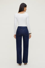 Dynamite Discount | Nola Sculpt Long Sleeve Top White