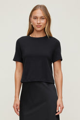 Dynamite Outlet | Everyday Cotton T Shirt Black