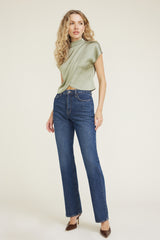 Dynamite US | Ella Layered Satin Blouse Green