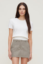 Dynamite Outlet | Clara Short Sleeve Sweater White