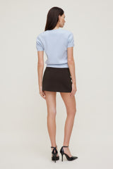Dynamite Store | Clara Short Sleeve Sweater Blue
