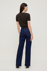 Dynamite Outlets | Clara Short Sleeve Sweater Brown