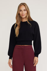 Dynamite US | Balloon Sleeve Sweater Black