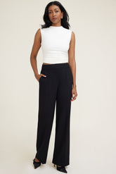 Dynamite Store | Yasmin Straight Leg Pants Black