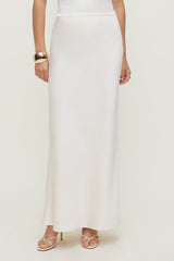 Dynamite Discount | Satin Maxi Skirt Beige