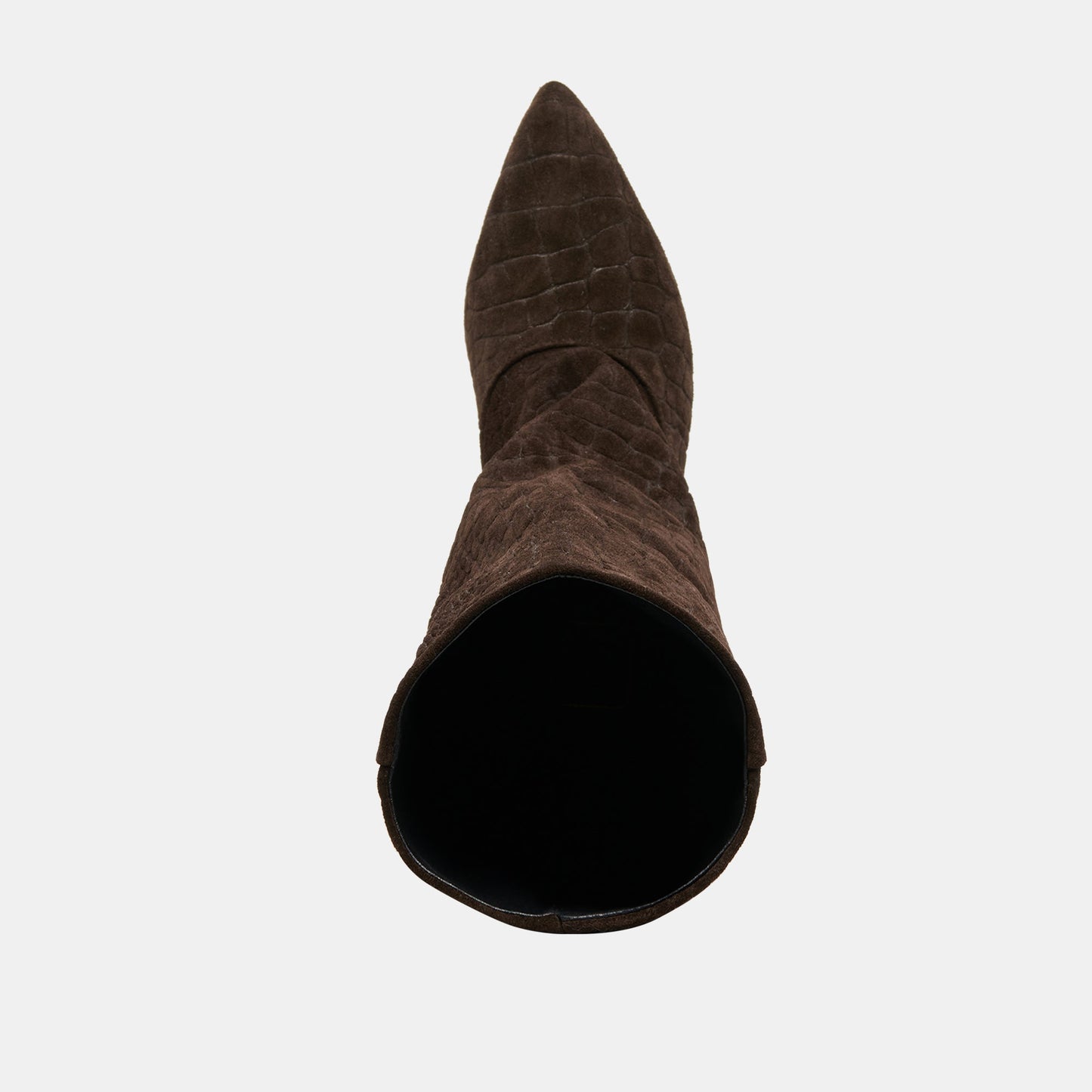 Dolce Vita Roxla Dk Chocolate Croco Embossed Leather Boots