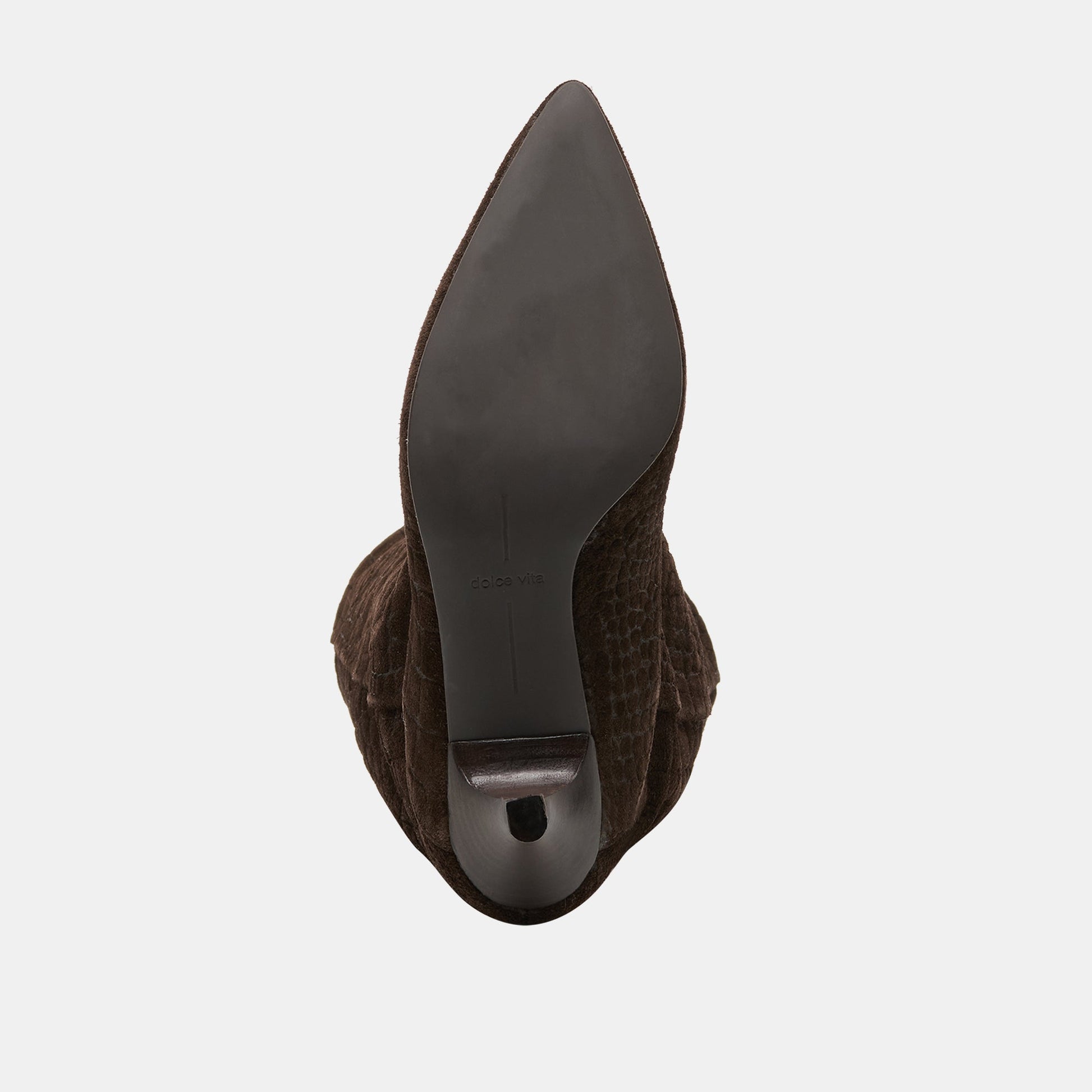 Dolce Vita Roxla Dk Chocolate Croco Embossed Leather Boots