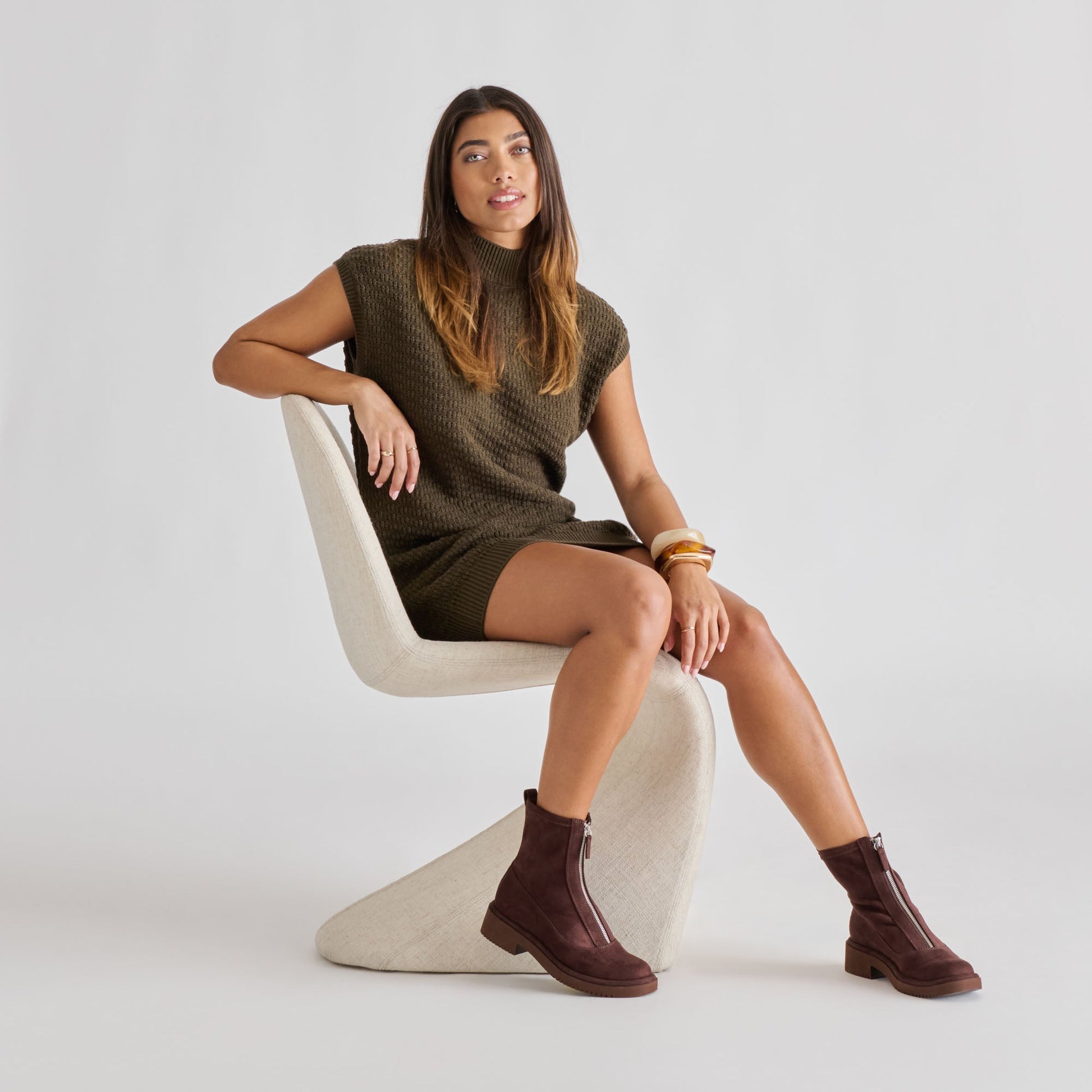 Dolce Vita Shante Mahogany Stella Suede Boots