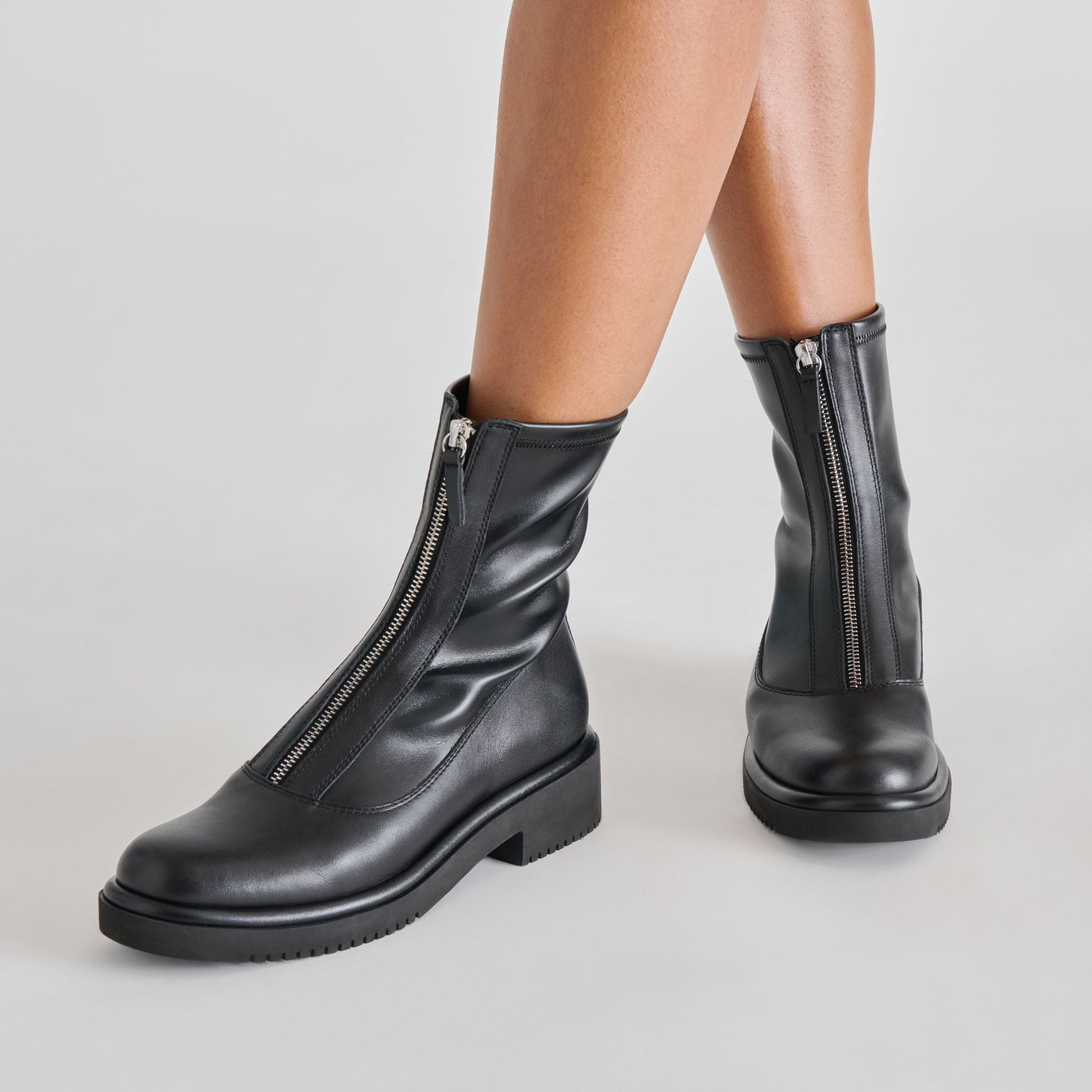 Dolce Vita Shante Black Leather Boots