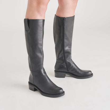 Dolce Vita Glory H2O Waterproof Black Leather Boots