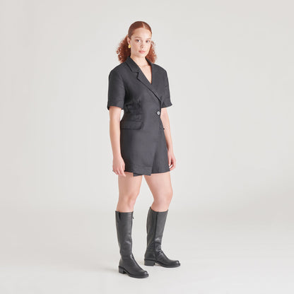 Dolce Vita Glory H2O Waterproof Black Leather Boots