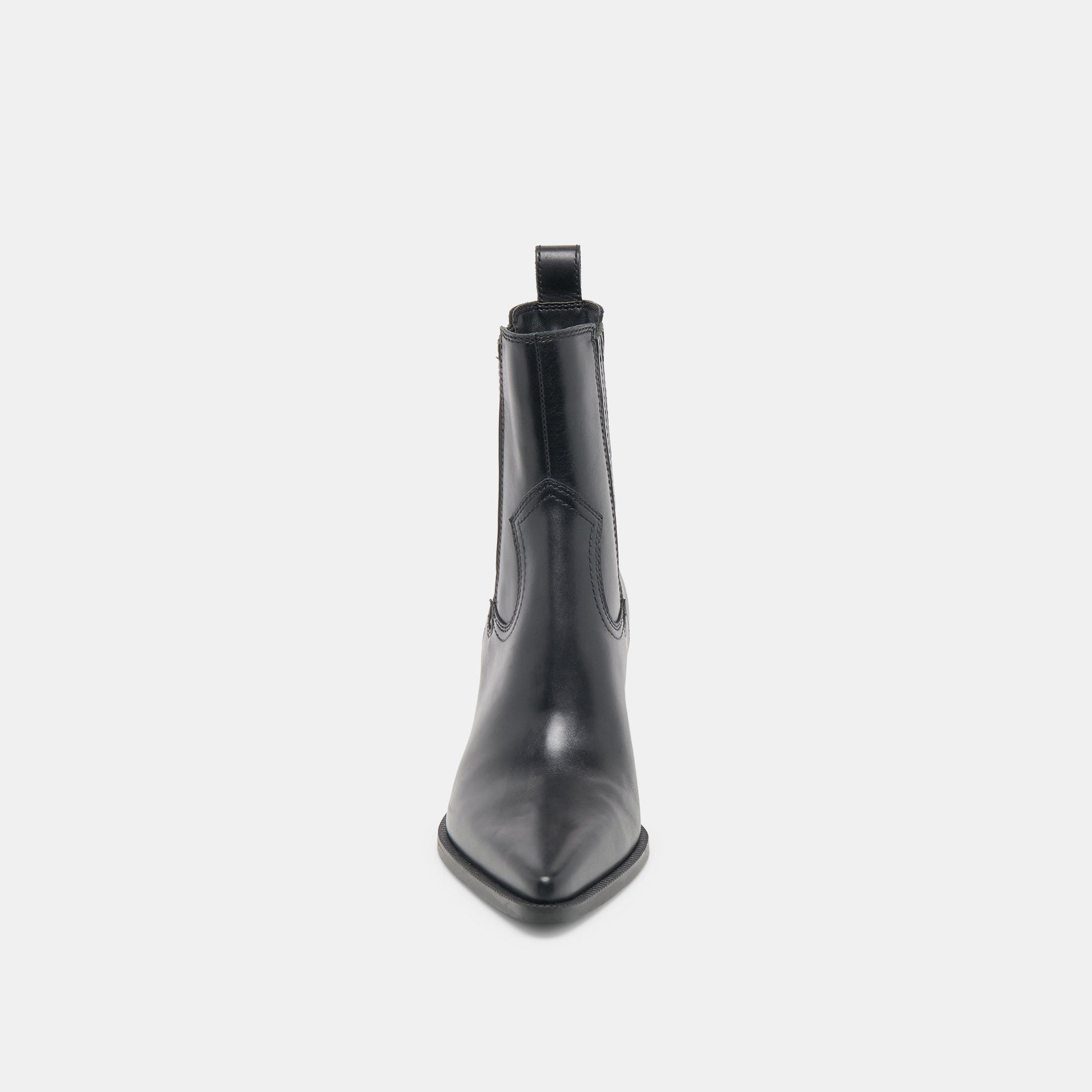 Dolce Vita Slim Black Leather Booties