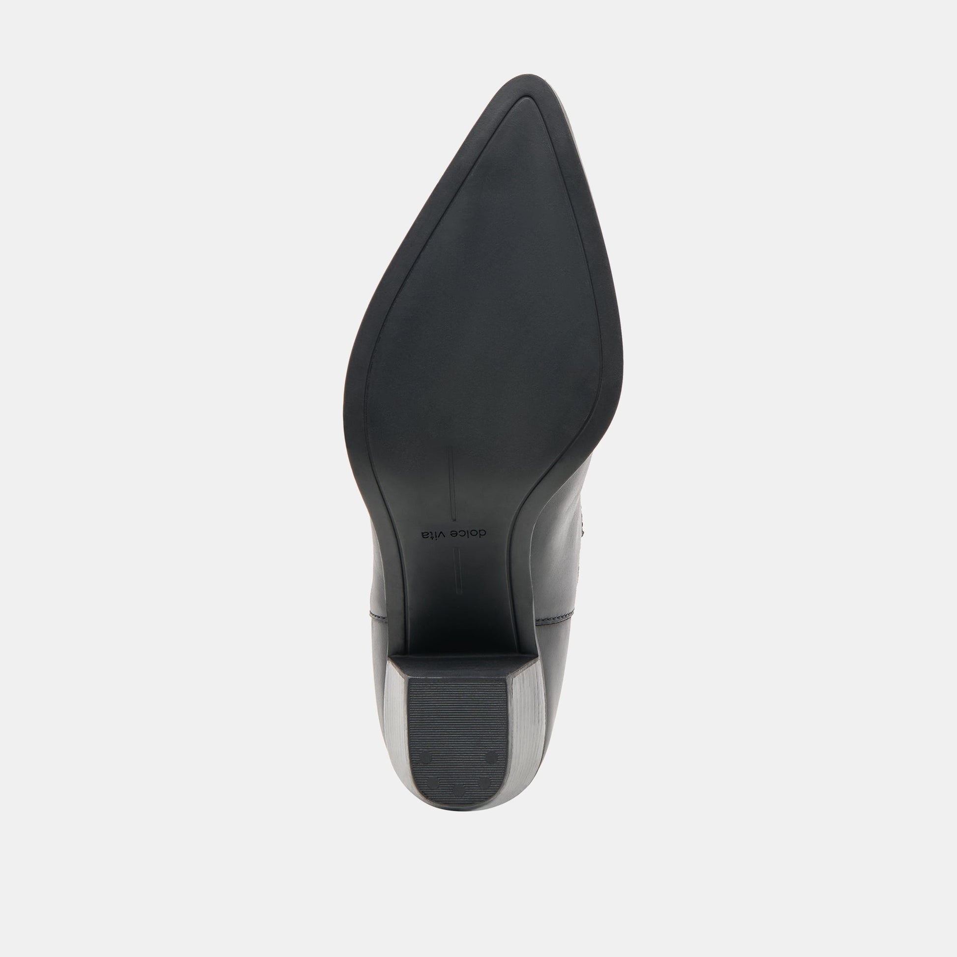 Dolce Vita Slim Black Leather Booties