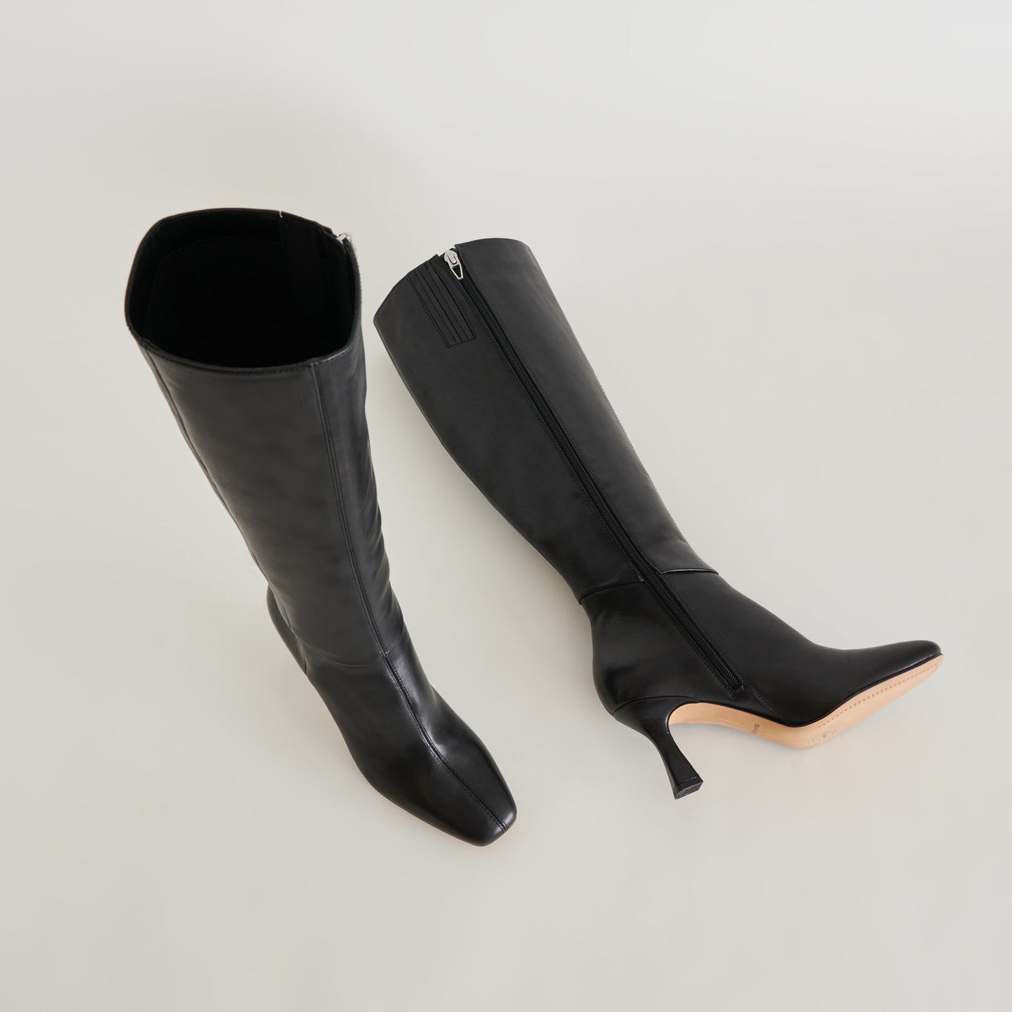 Dolce Vita Gyra Wide Calf Black Leather Boots