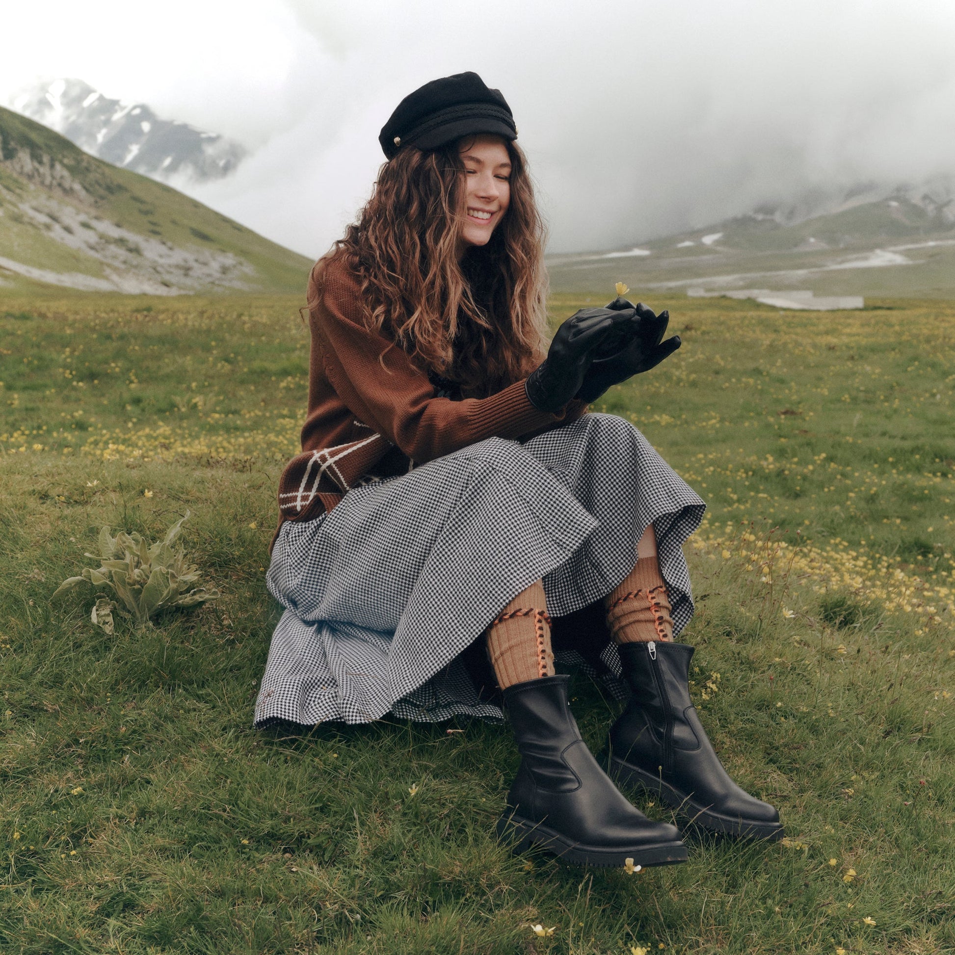 Dolce Vita Simaya H2O Waterproof Black Leather Boots