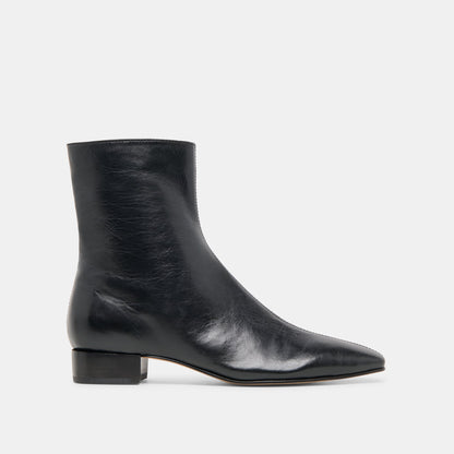Dolce Vita Tarine Black Leather Booties