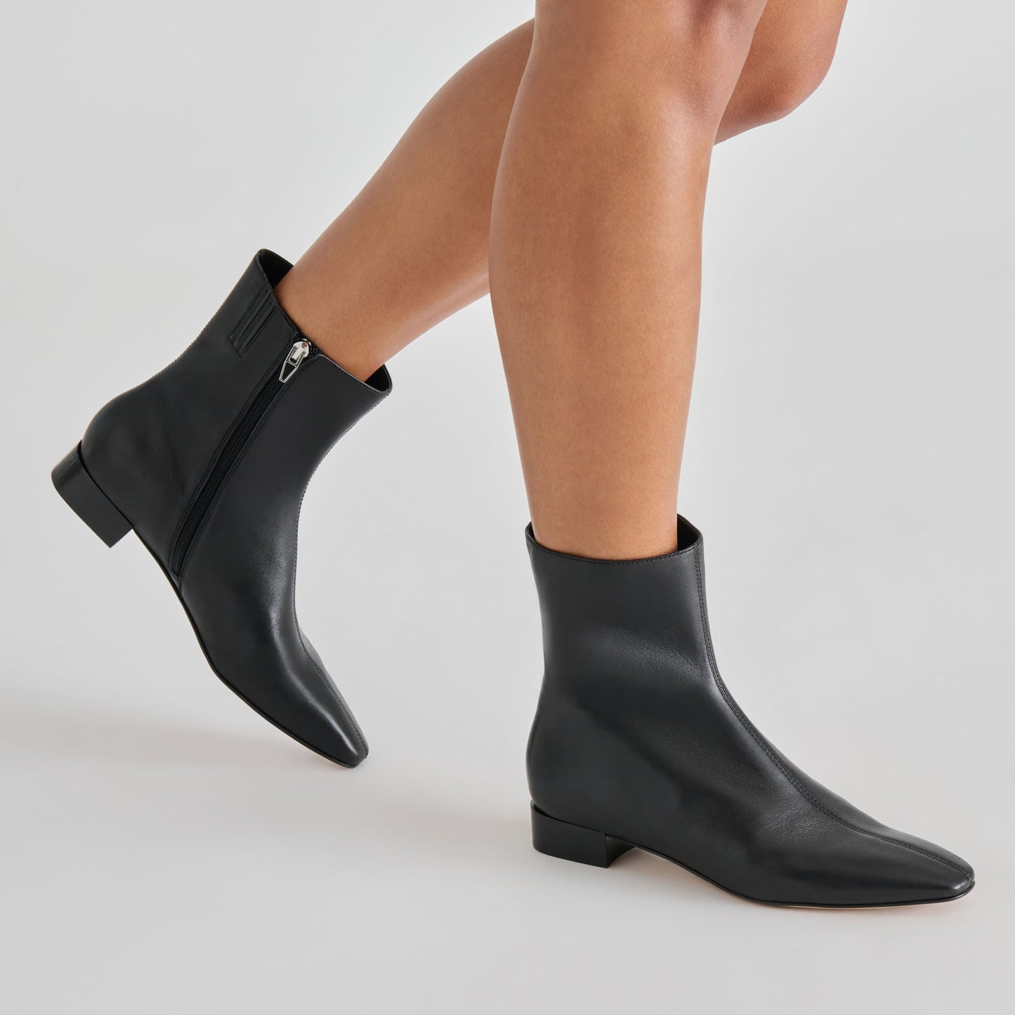 Dolce Vita Tarine Black Leather Booties