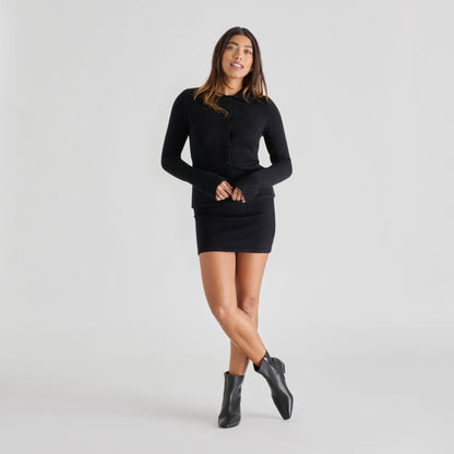 Dolce Vita Tarine Black Leather Booties