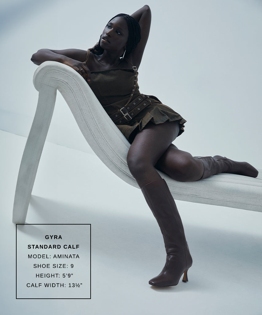 Dolce Vita GYRA BOOTS CHOCOLATE LEATHER