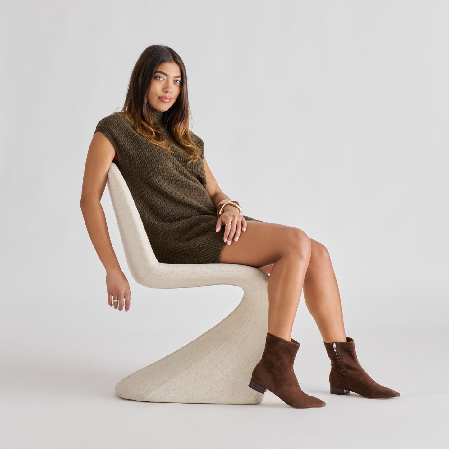 Dolce Vita Tarine Dk Brown Nubuck Booties