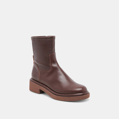 Dolce Vita Simaya H2O Waterproof Mahogany Leather Boots